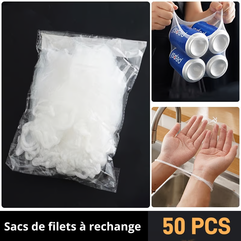 Support de Filtre d'Evier Cuisine + 50 Filets de rechange Offerts